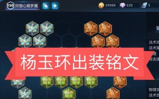 杨玉环原始出装铭文攻略（精准输出，杨玉环铭文加持）
