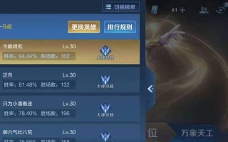 《马超宝石出装铭文攻略最新》（全方位解析马超宝石出装铭文，助你成为王者荣耀战场的统治者！）