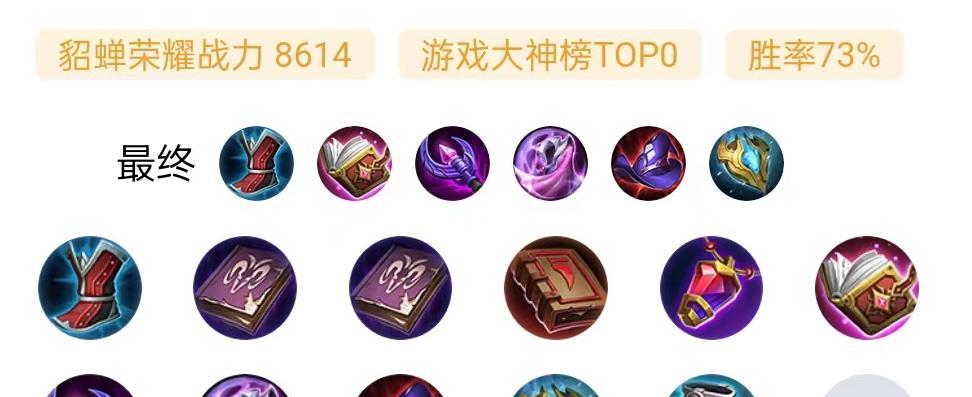 貂蝉备战出装攻略（全面解析最新版本下貂蝉的出装选择及技巧）-第2张图片-游趣乐园