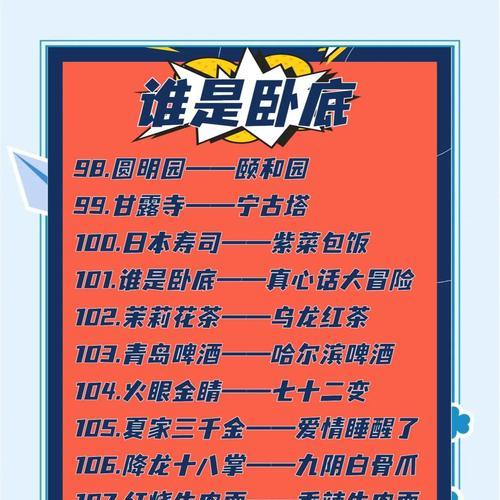 解锁胜利的关键——《谁是卧底OL》游戏攻略（成为顶尖玩家的必备秘籍）-第1张图片-游趣乐园